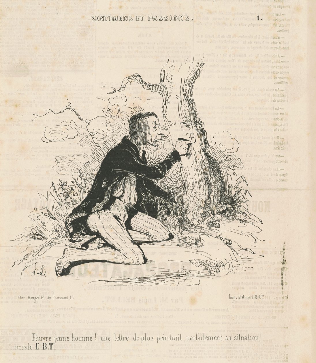 Pobre jovem! de Honoré Daumier