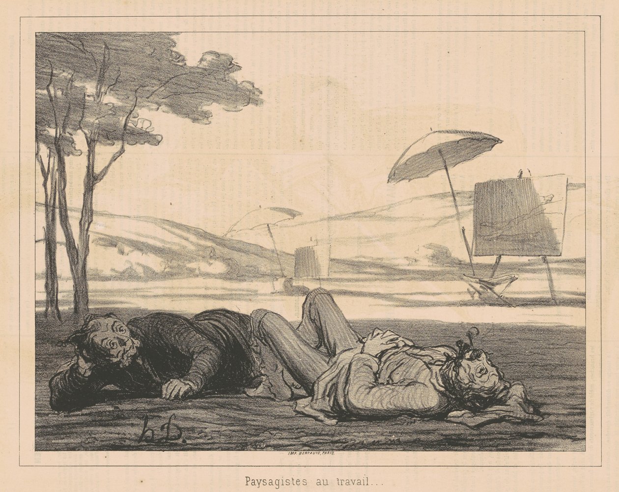 Artistas Paisagistas no Trabalho de Honoré Daumier