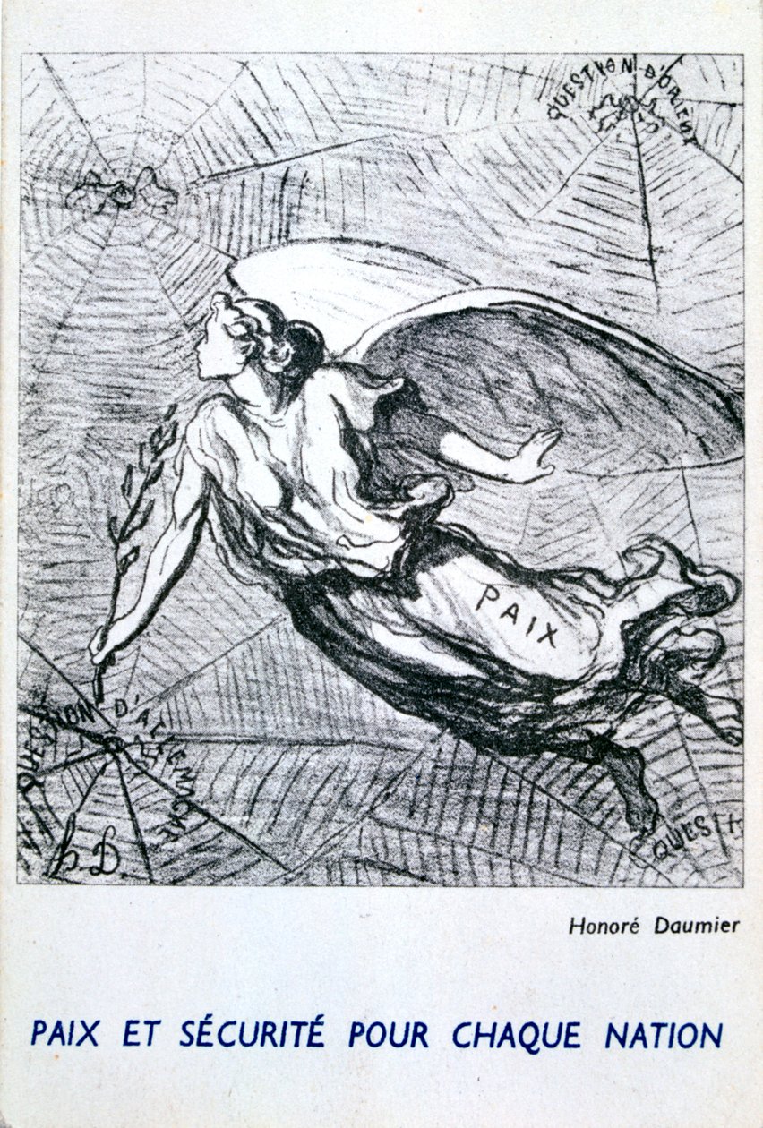 Paz e segurança para cada nação de Honoré Daumier
