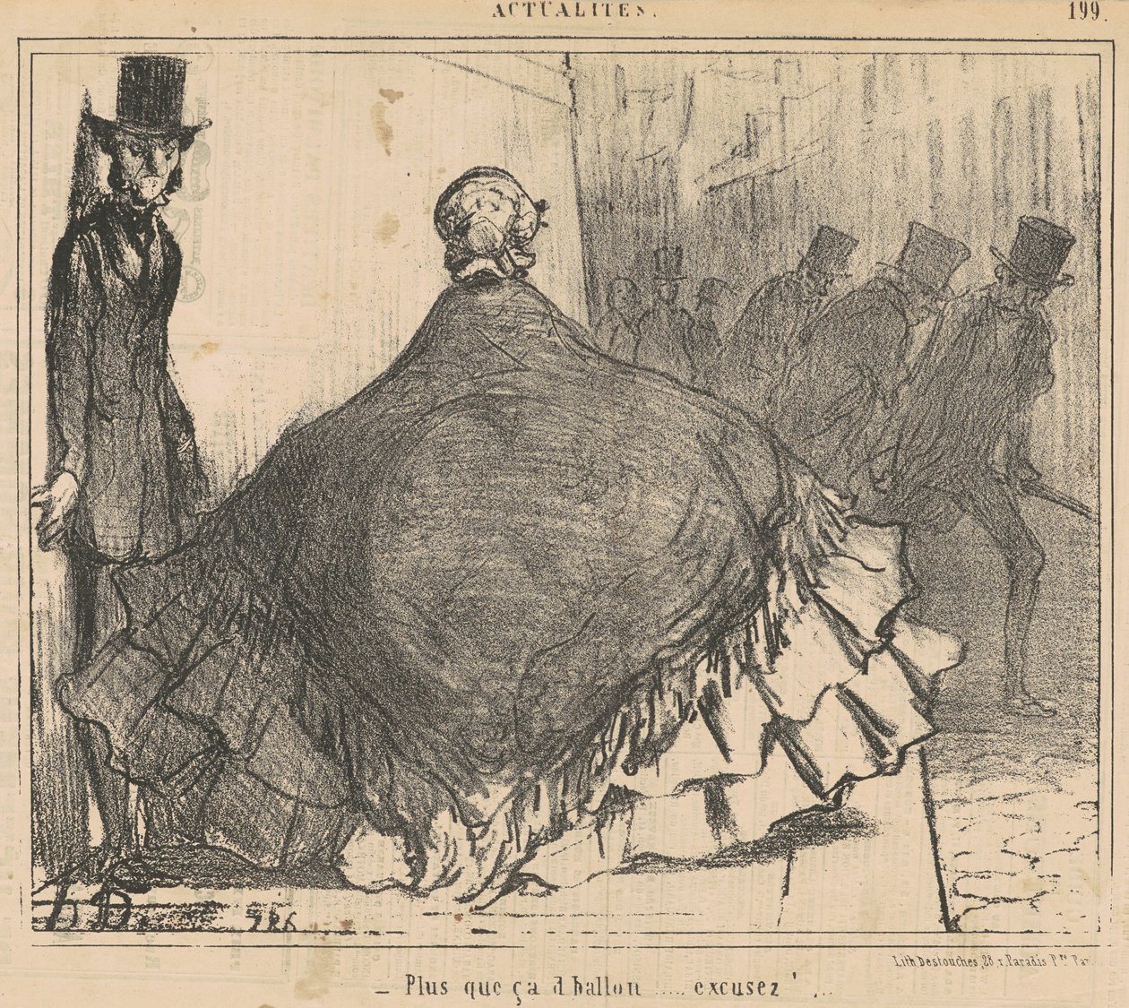 Mais do que aquela bola... Desculpa! ... de Honoré Daumier