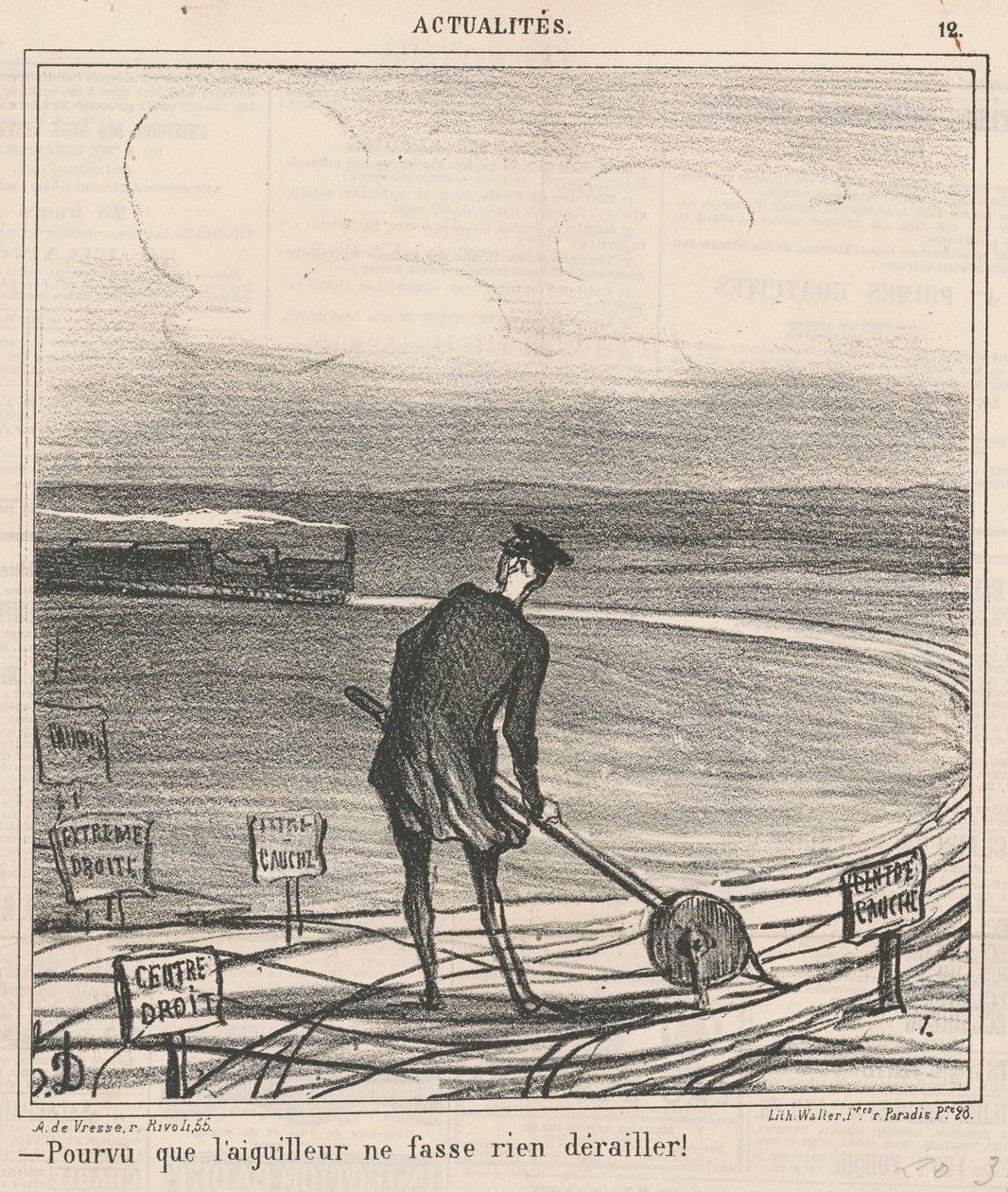 Desde que o comutador não atrapalhe nada! de Honoré Daumier