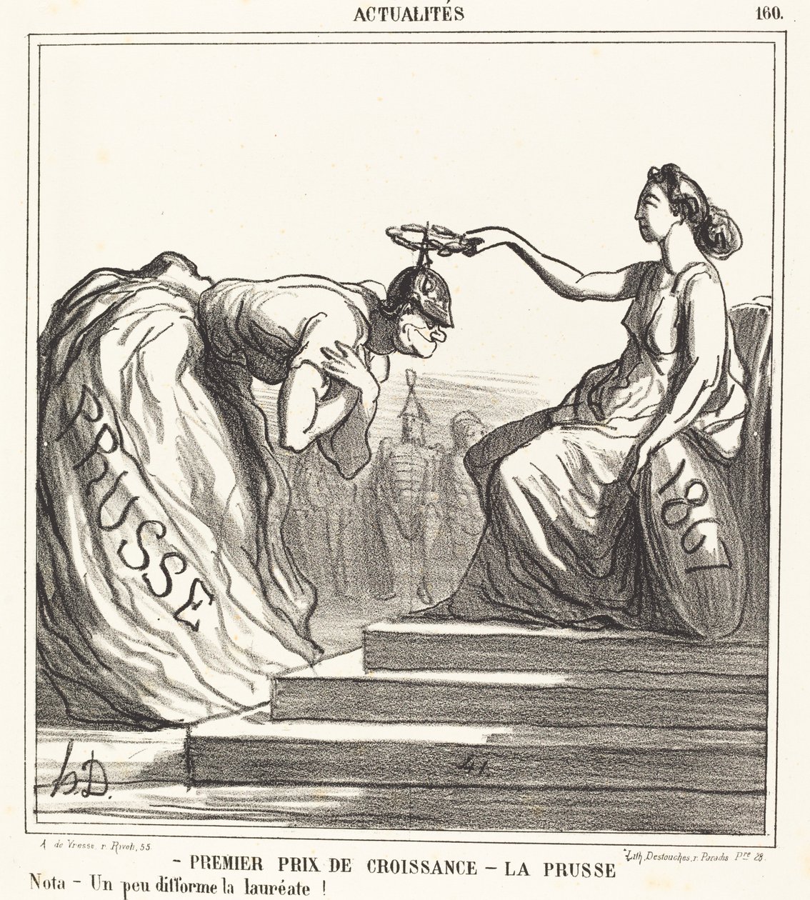 Premier prix de croissance - La Prusse de Honoré Daumier