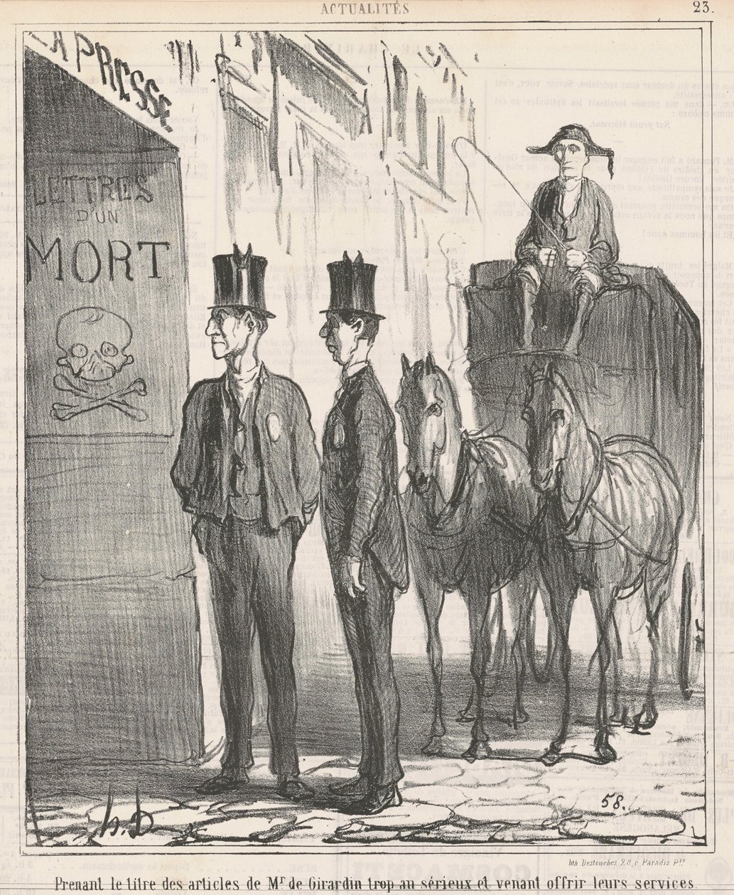 Prenant le titre ... de Mr de Girardin trop au sérieux ... de Honoré Daumier
