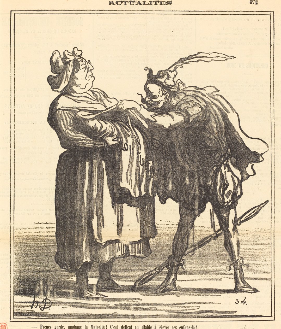 Prenez garde, madame la Majorité! de Honoré Daumier