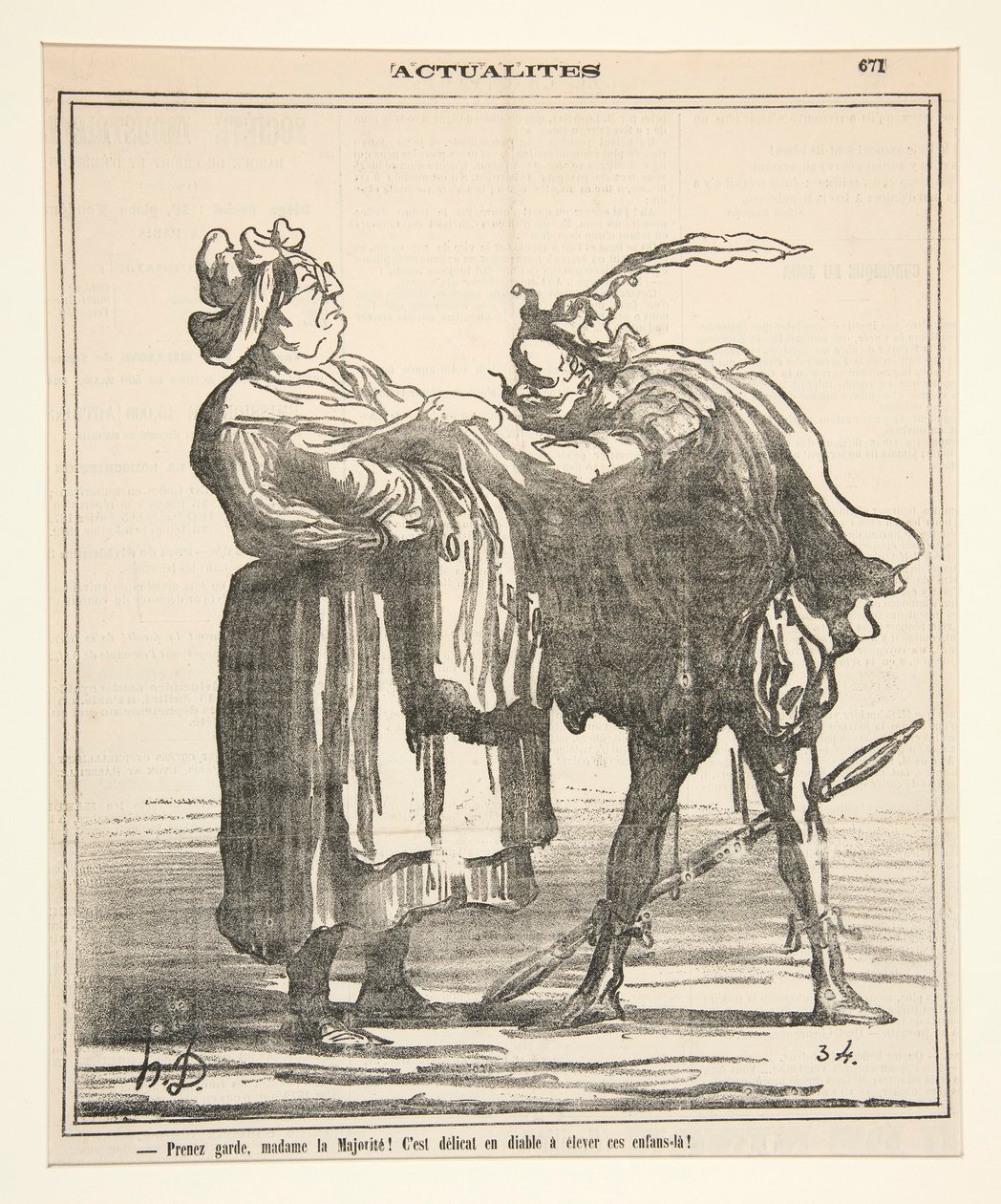 Tome cuidado, Madame la Majorite! de Honoré Daumier