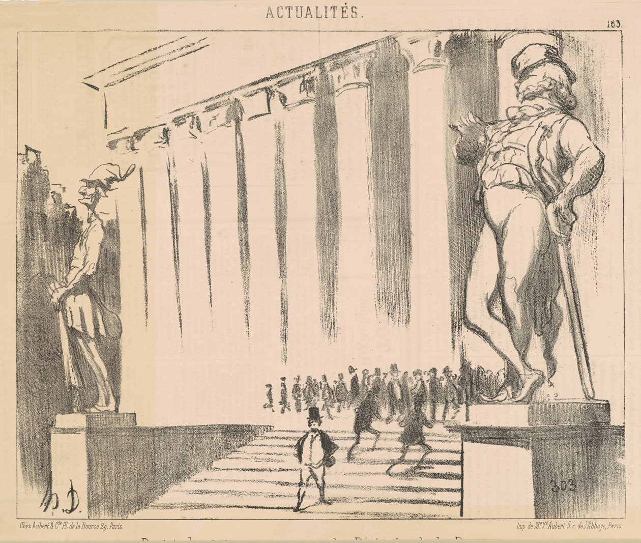 Projeto de estatutos para enfeitar... a Bolsa de Valores de Honoré Daumier