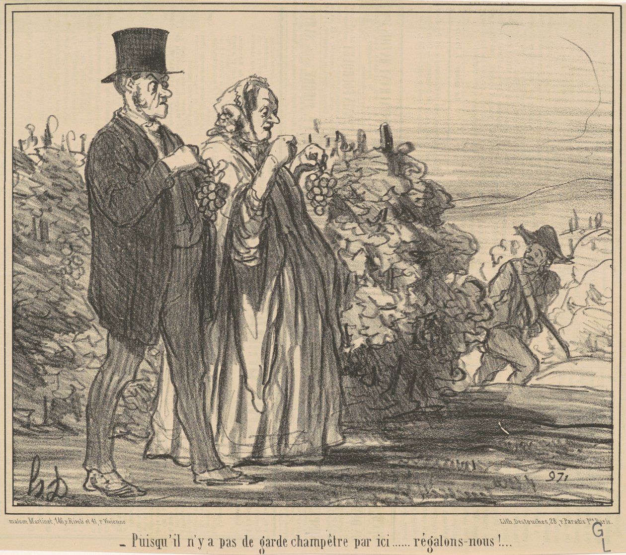Como não há guarda rural... de Honoré Daumier
