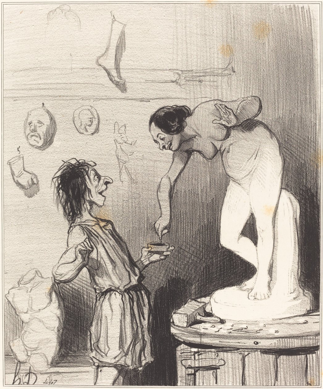 Pigmalião de Honoré Daumier