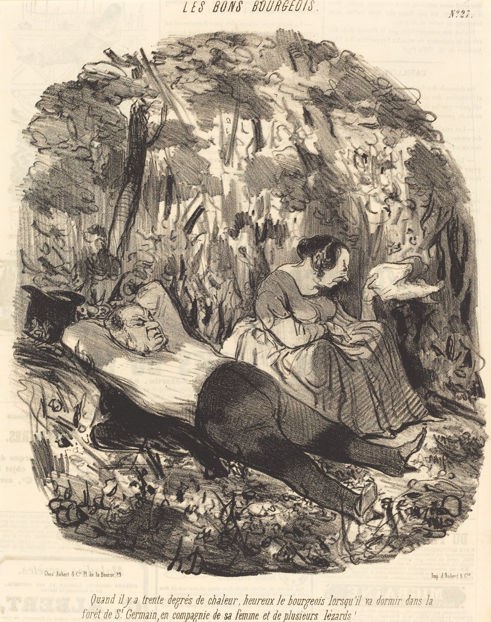 Quand il y a trente degrés de chaleur... de Honoré Daumier