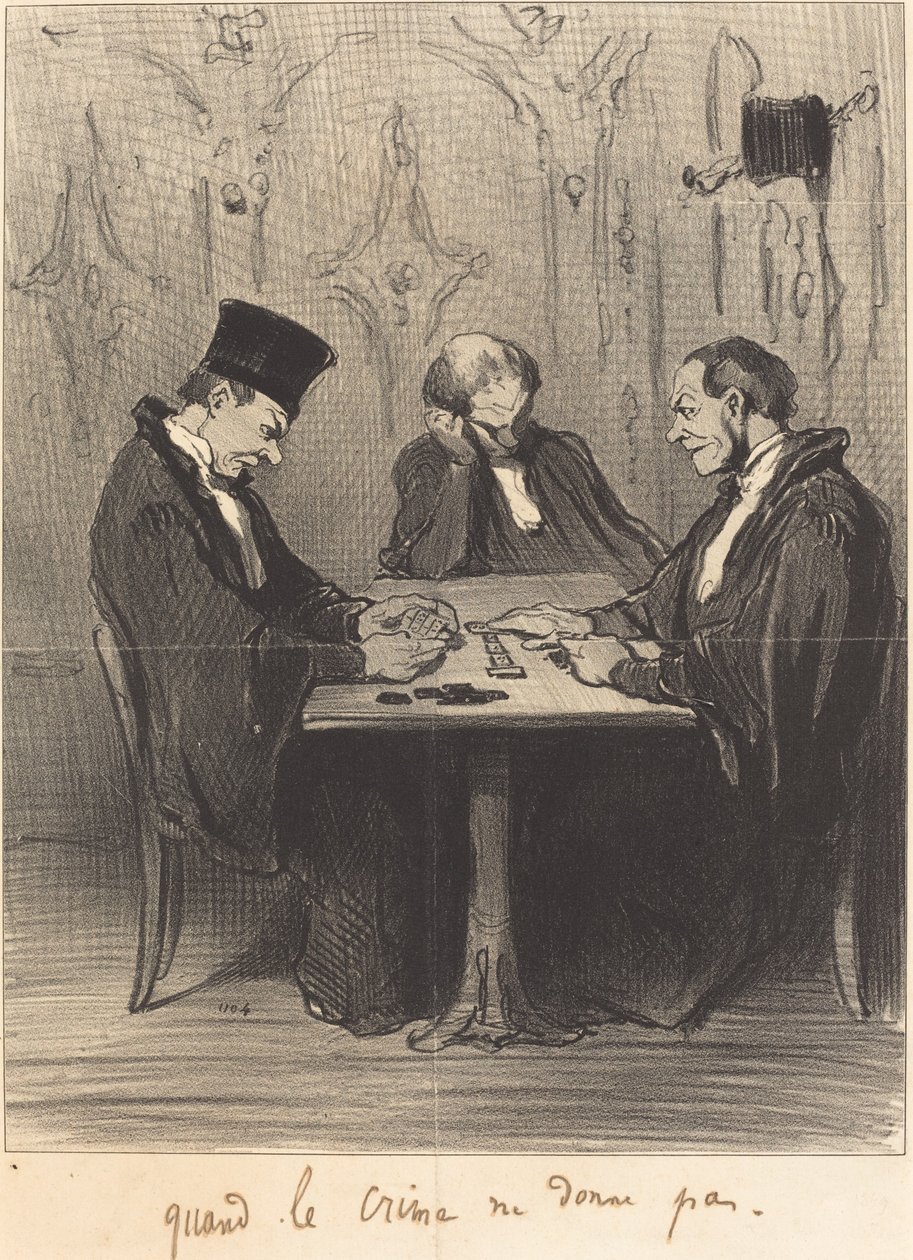 Quando o crime não dá de Honoré Daumier