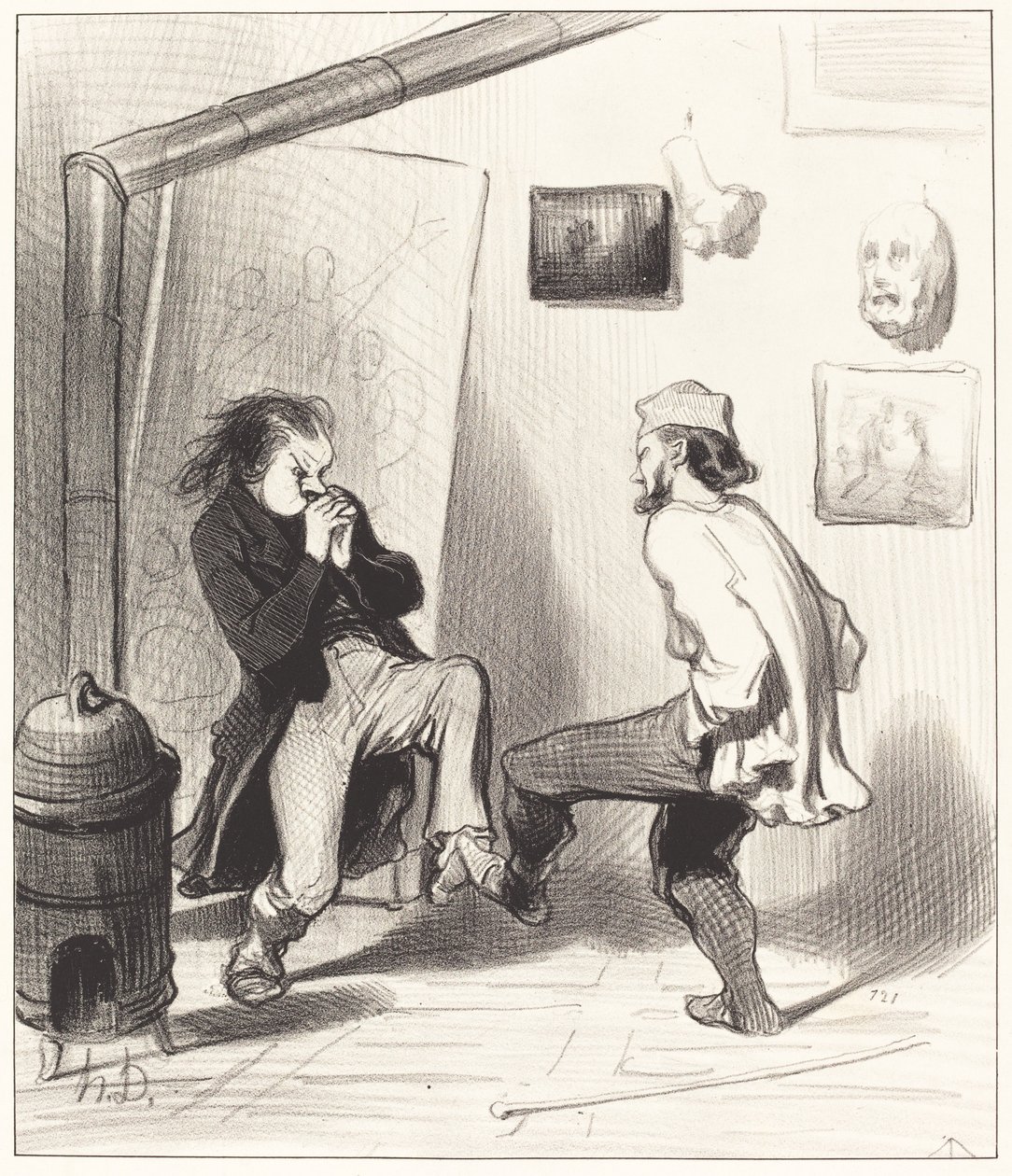 Quando queimamos seu último cavalete! de Honoré Daumier