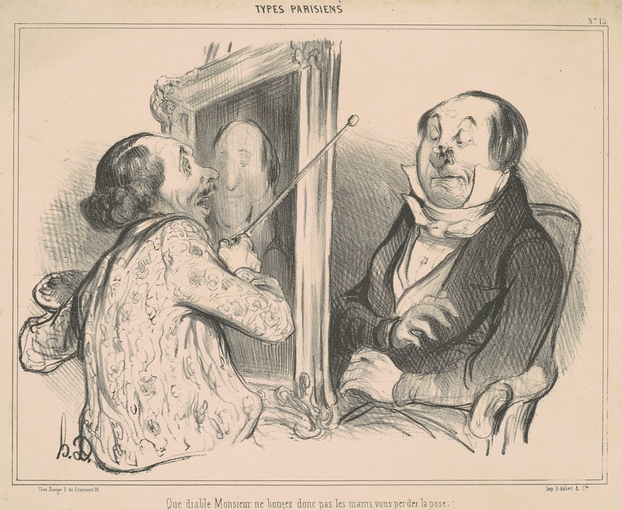 Que diabo senhor não se mexe... de Honoré Daumier