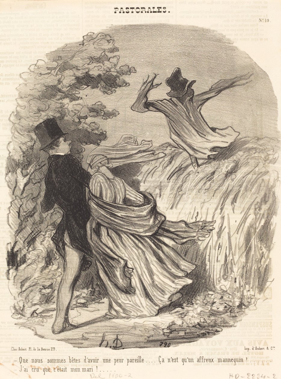 Como somos estúpidos por ter tanto medo... de Honoré Daumier