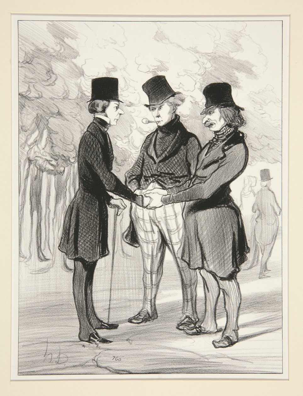 Que Encontro Feliz de Honoré Daumier