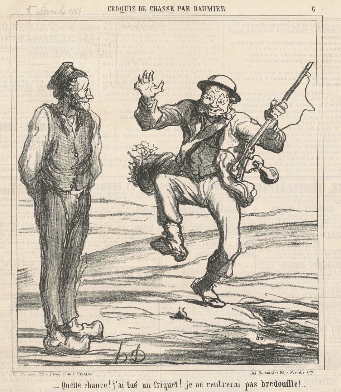 Que sorte! Eu matei uma aberração! de Honoré Daumier