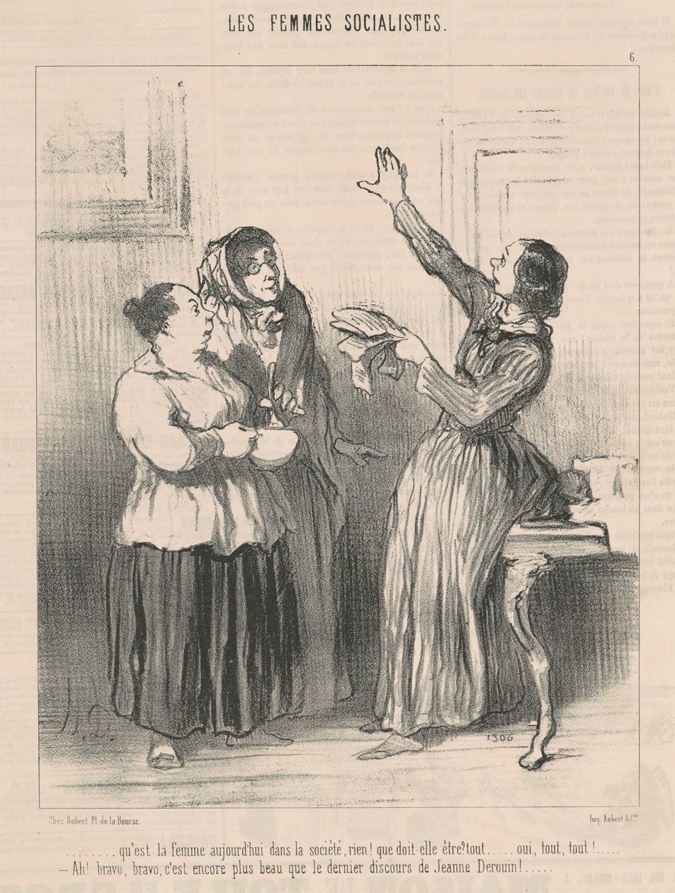 O que é a mulher hoje na sociedade... de Honoré Daumier
