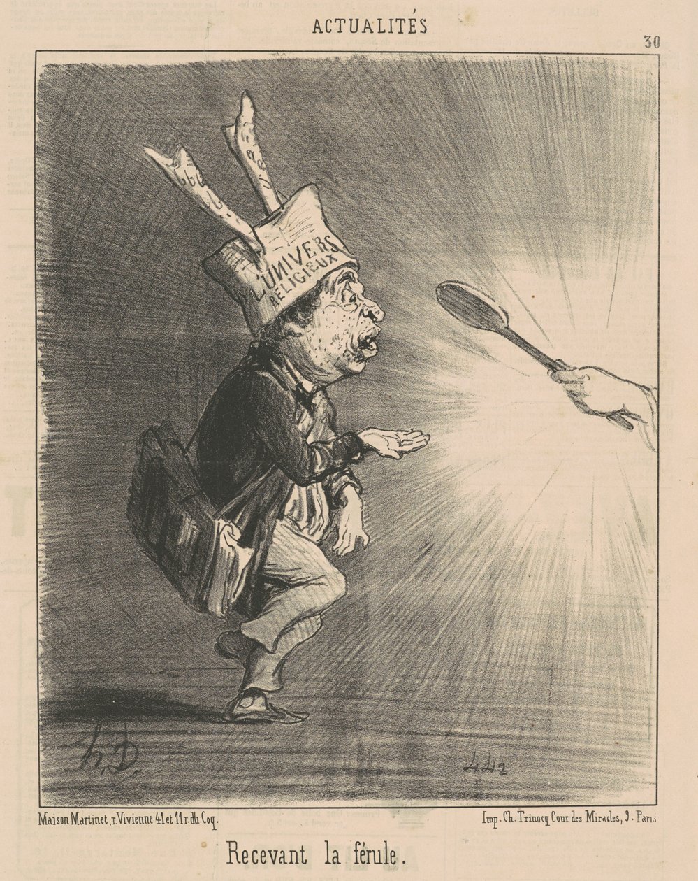 Recebendo o ferrolho de Honoré Daumier