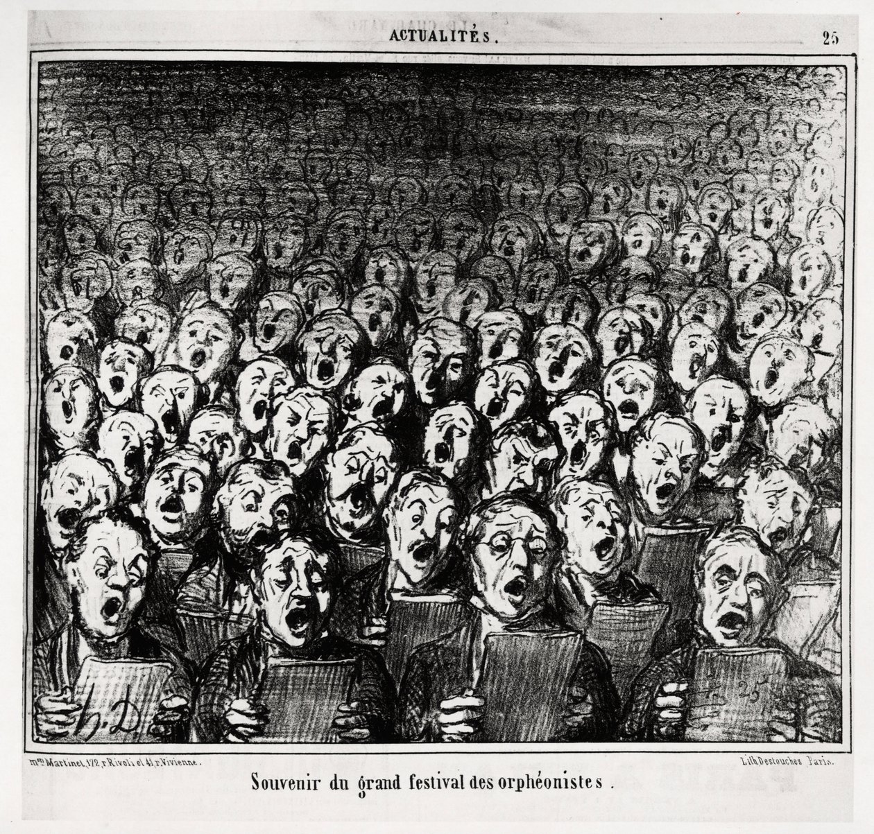 Recordação do grande festival de orfonistas. Illustration d