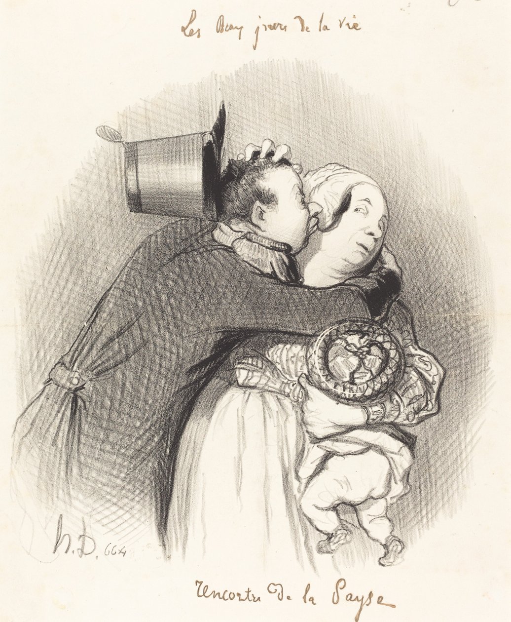 Reunião do país de Honoré Daumier