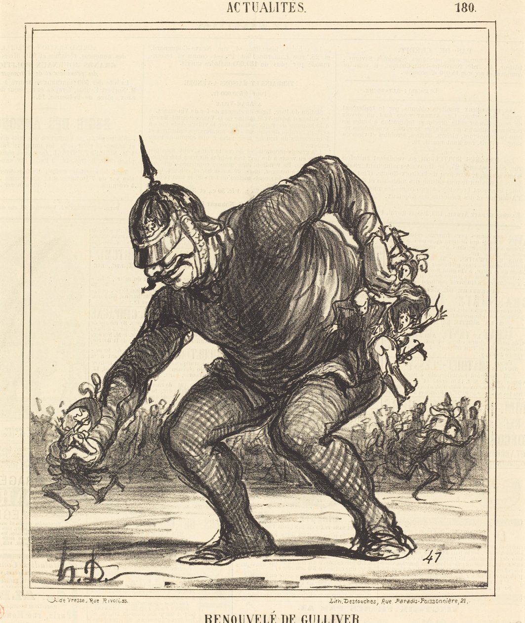 Renouvele de Gulliver de Honoré Daumier