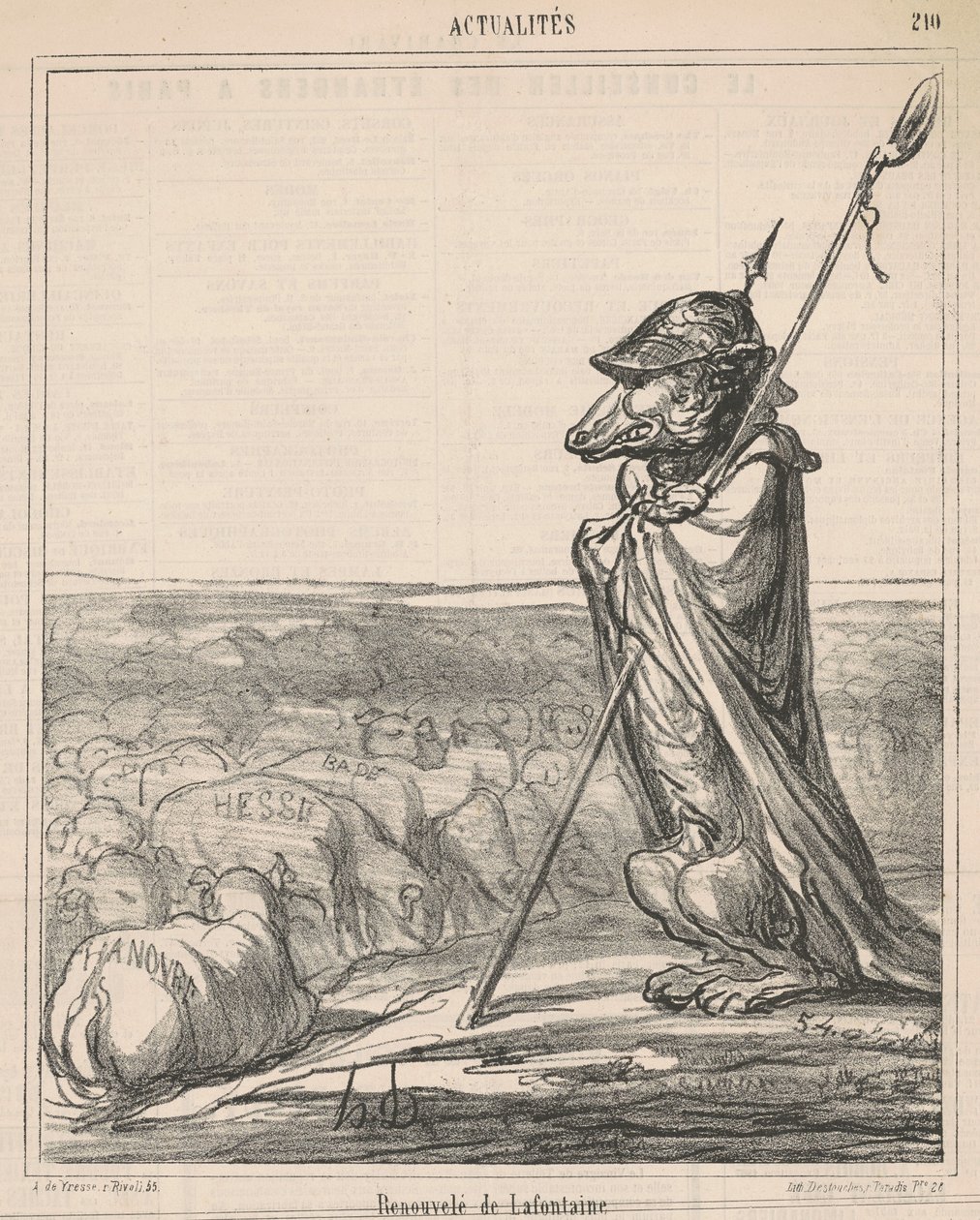 Renouvelée de la fontaine de Honoré Daumier