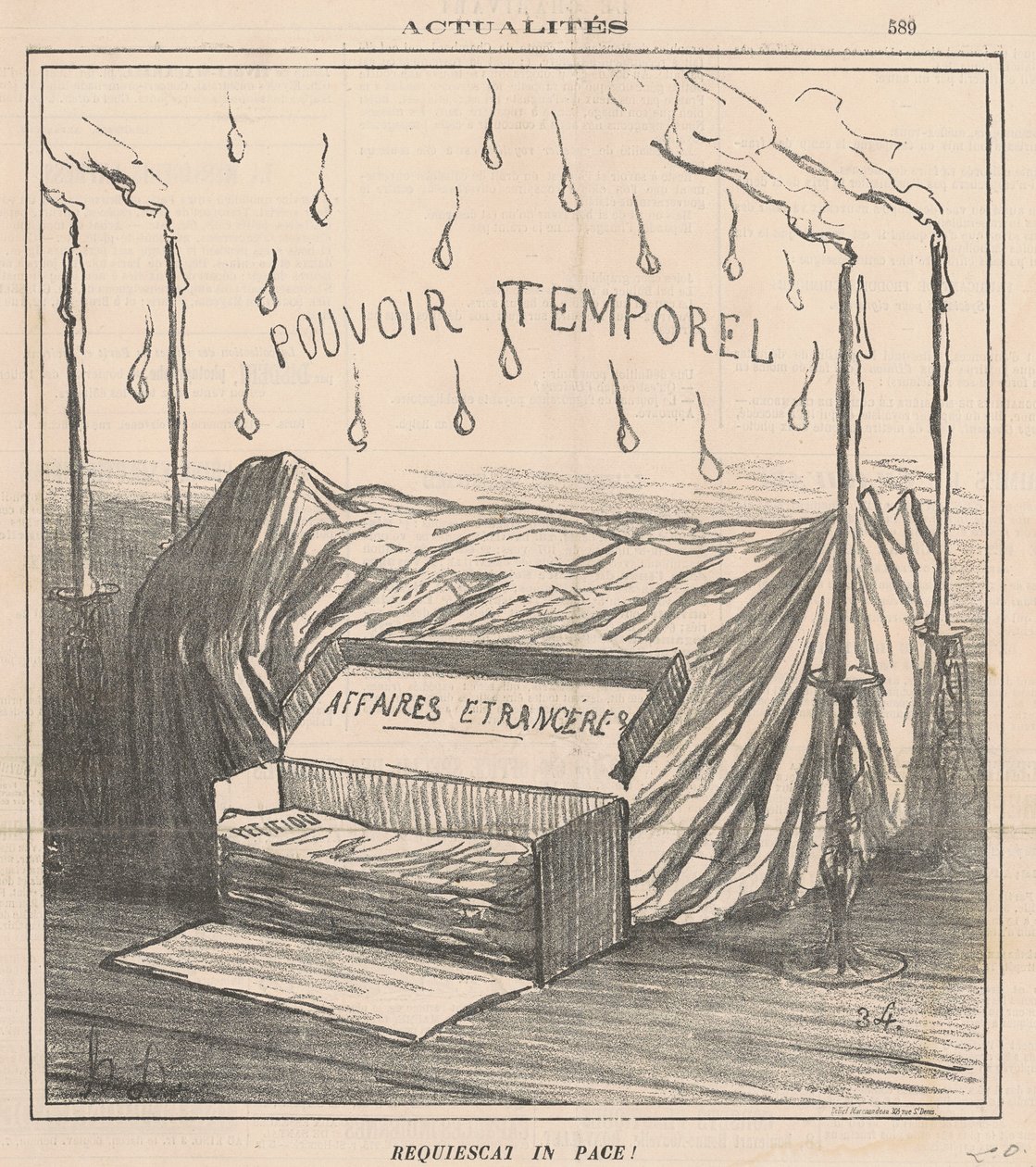 Descanse em paz! de Honoré Daumier