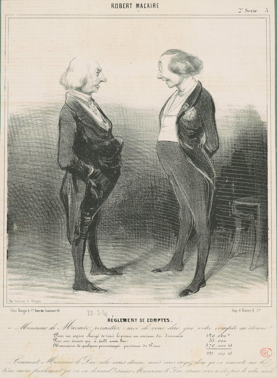 Acerto de contas de Honoré Daumier