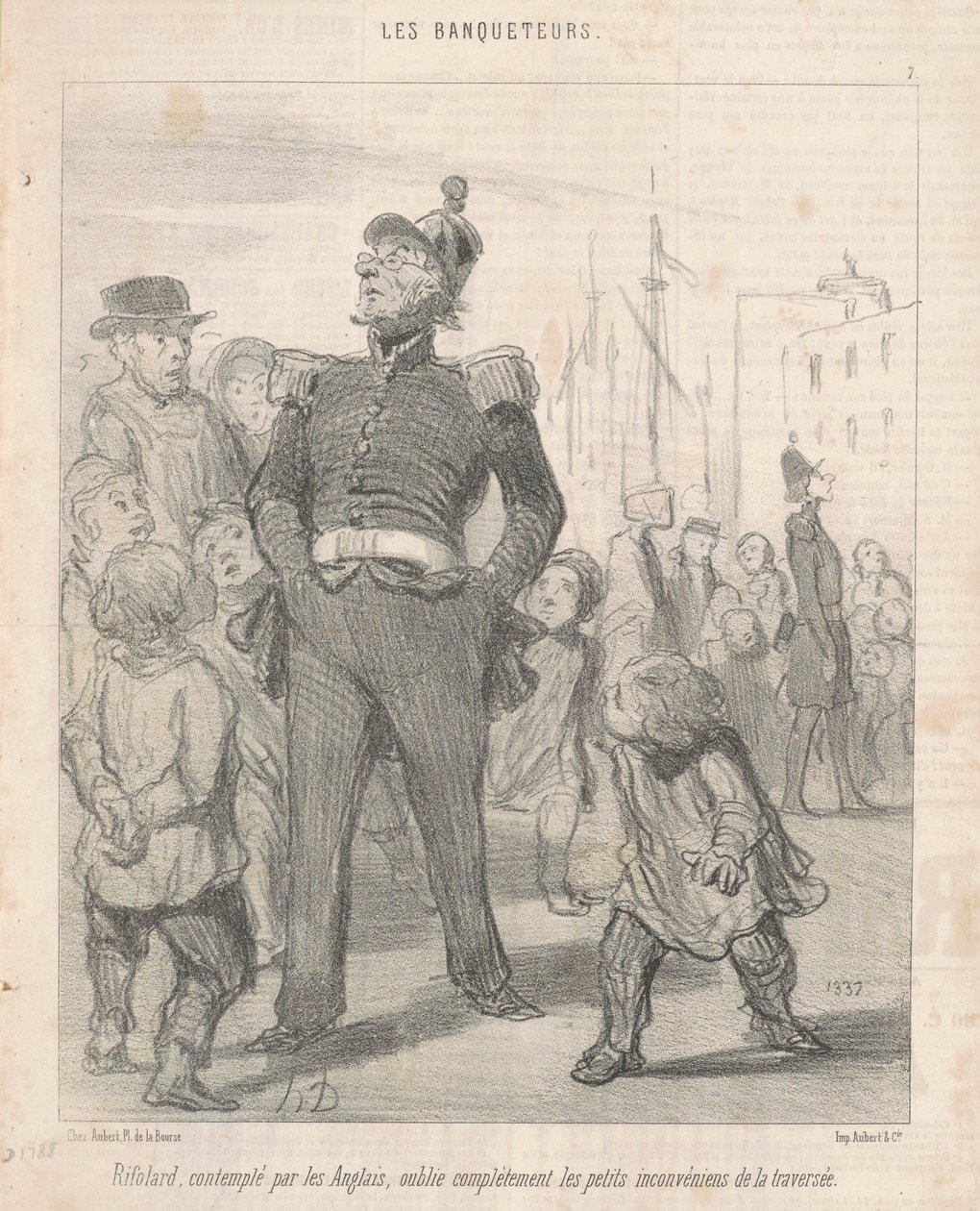 Rifolard... esquece... os inconvenientes da travessia de Honoré Daumier