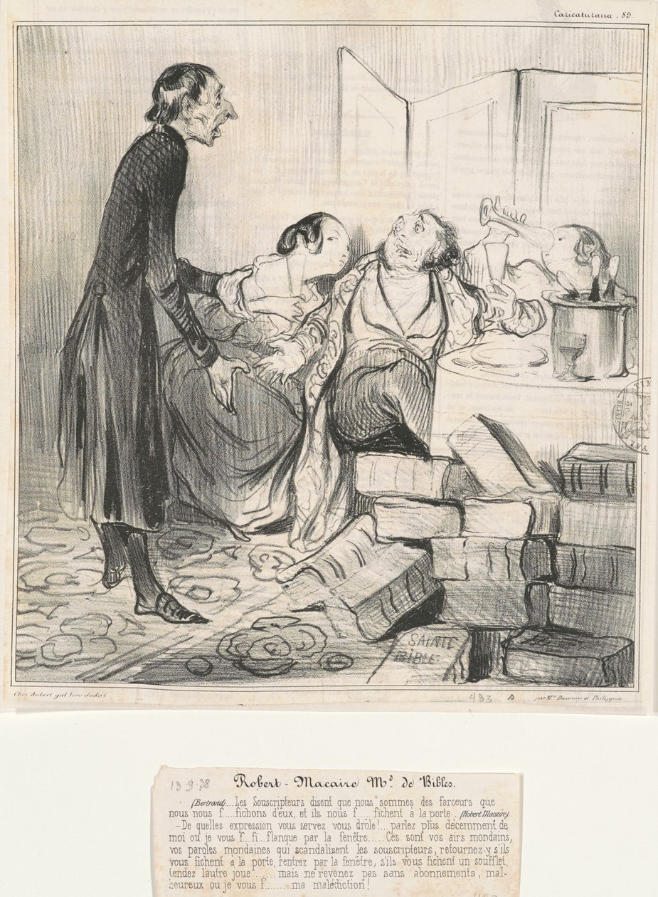 Robert Macaire Md de Bíblias de Honoré Daumier
