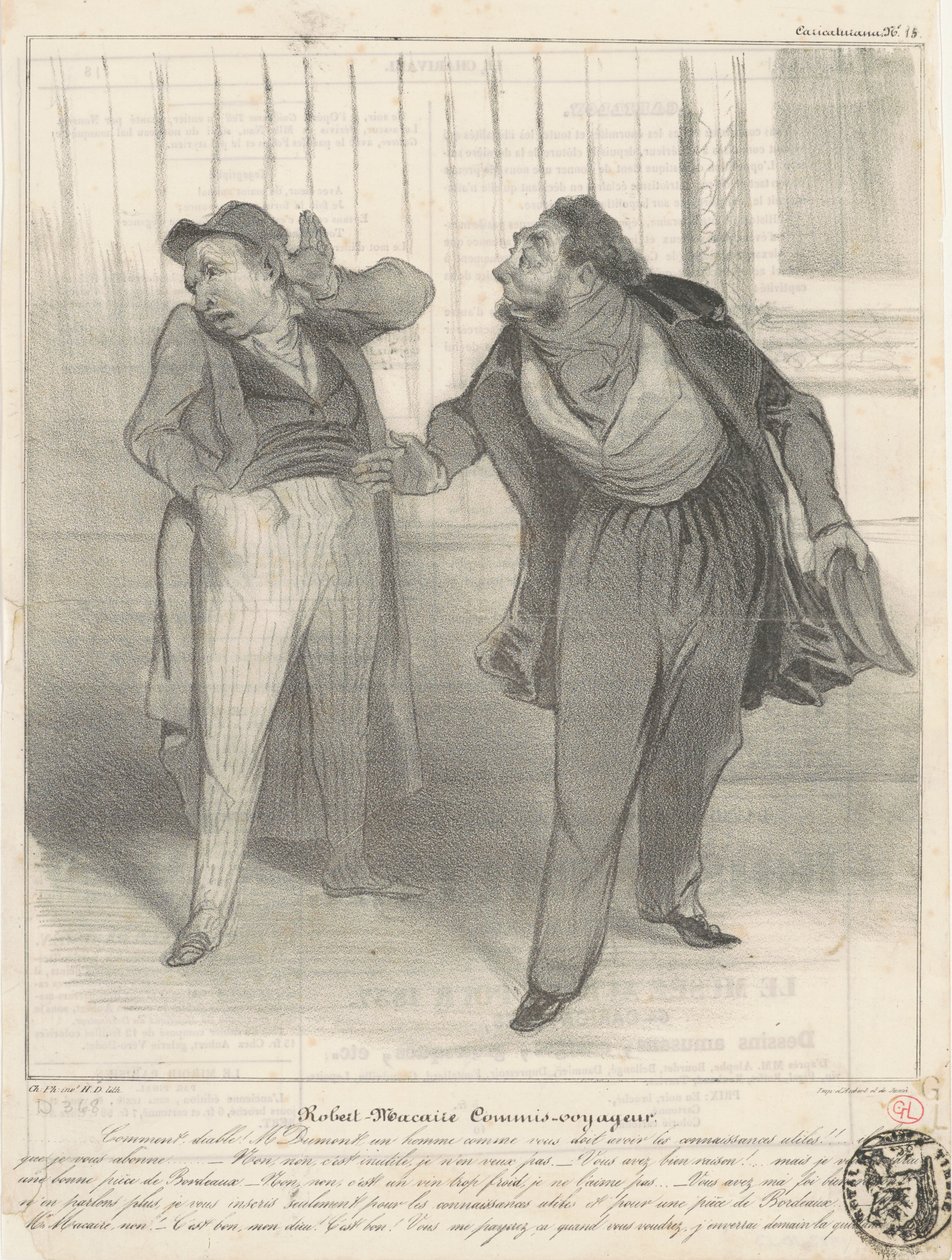 Robert Macaire agente de viagens de Honoré Daumier