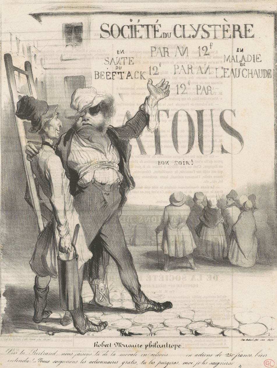 Filantropo Robert Macaire de Honoré Daumier