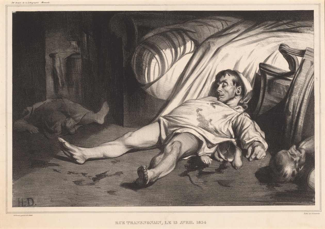 Rue Transnonain, 15 de abril de 1834 de Honoré Daumier