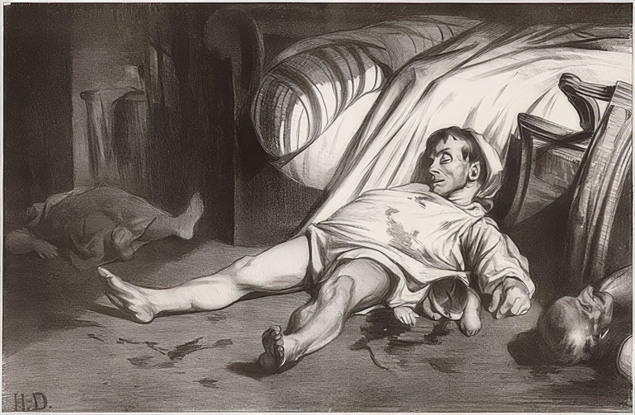 Rue Transnonain, 15 de abril de 1834. 1834 de Honoré Daumier