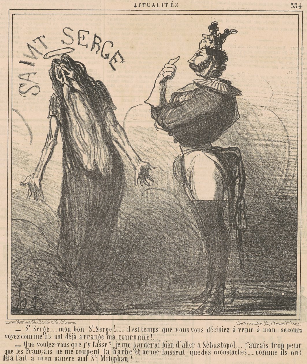 São Sérgio... Meu bom São Sérgio! de Honoré Daumier