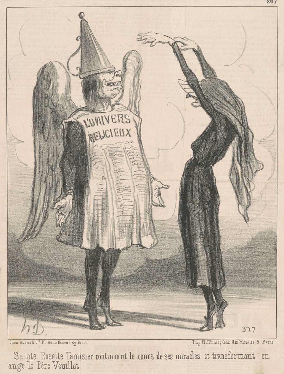 Sainte Rosette Tamisier... de Honoré Daumier