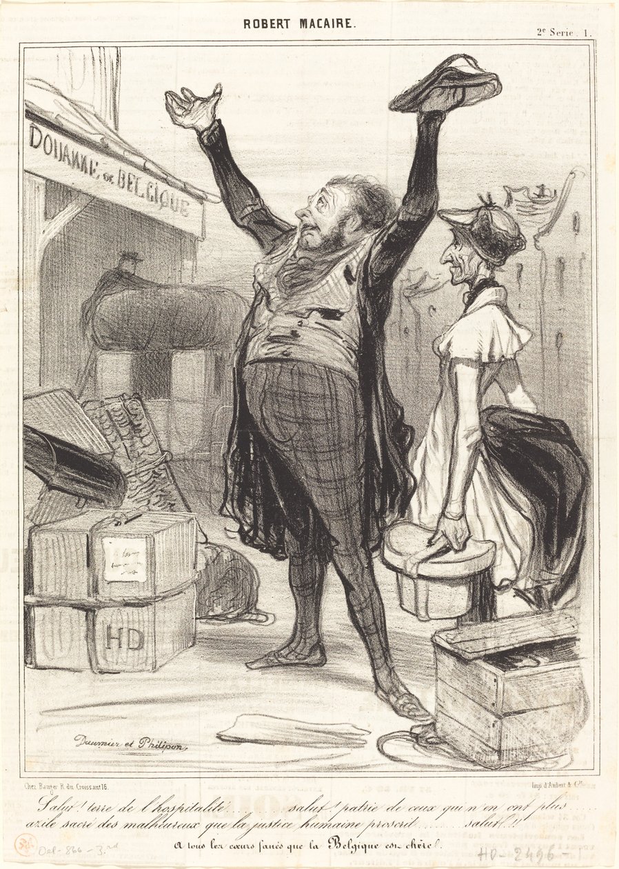 Oi! Terra de hospitalidade... de Honoré Daumier