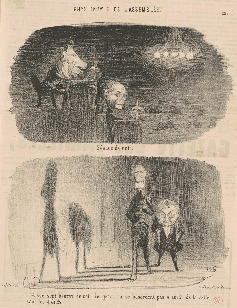 Sessão noturna de Honoré Daumier