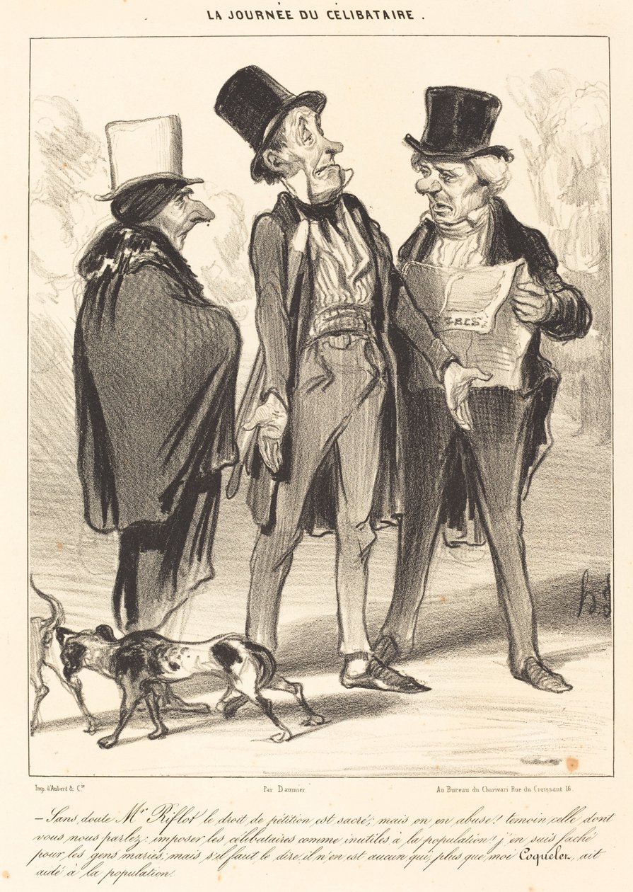 Sem dúvida, o Sr. Riflot está certo... de Honoré Daumier