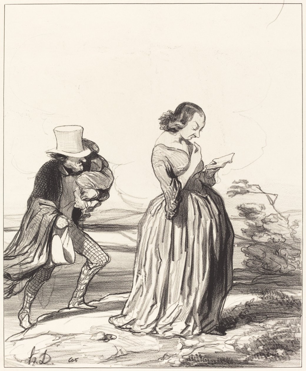 Saperlotte!... que eu gostaria... que minha esposa tivesse terminado... de Honoré Daumier