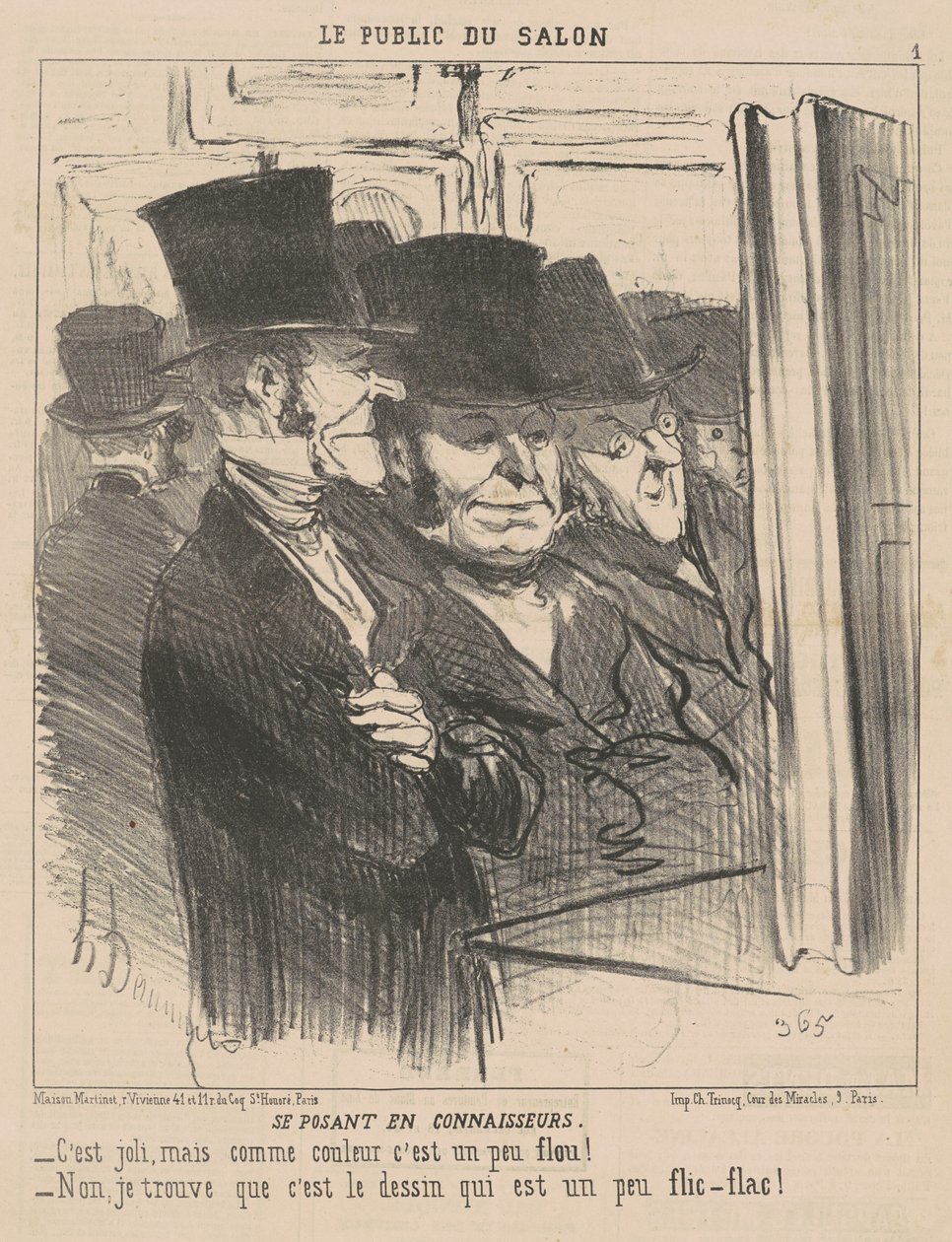 Posando como conhecedores de Honoré Daumier