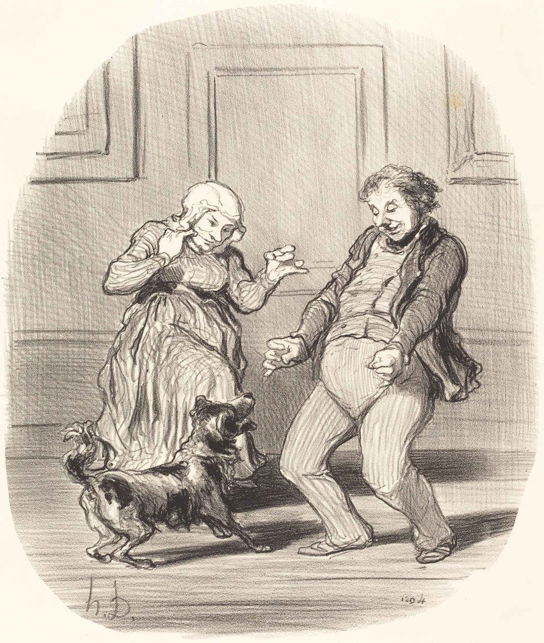 Se réjouissant... de la fin de la Canicule de Honoré Daumier