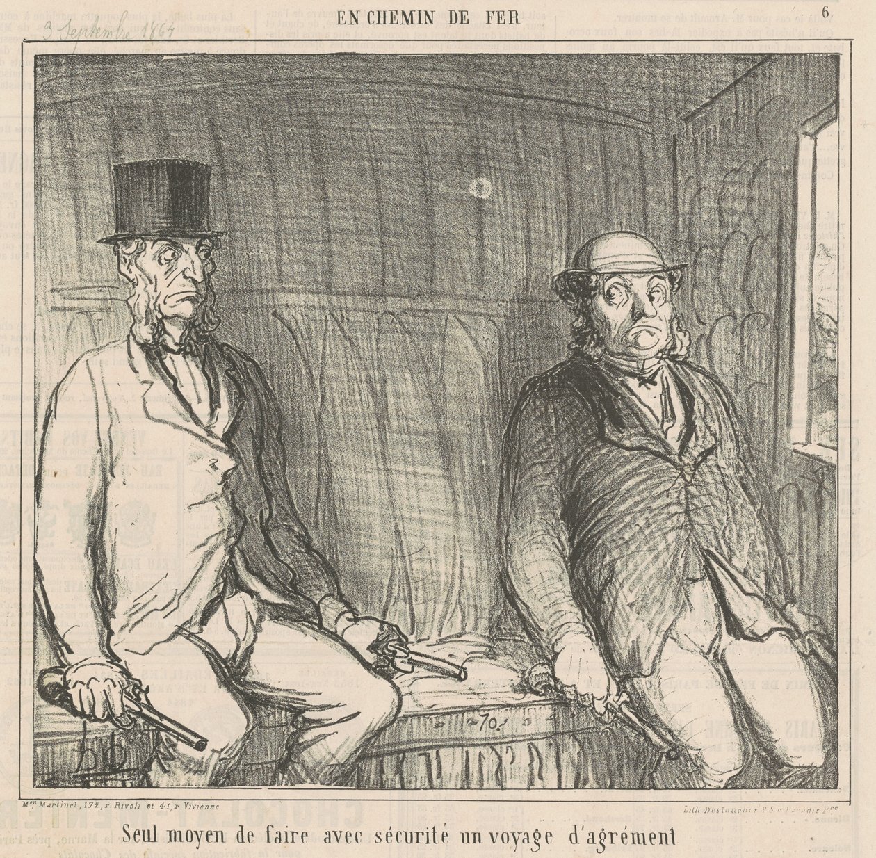 Única maneira de fazer isso com segurança de Honoré Daumier