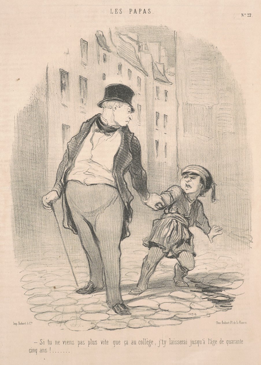 Se você não vier mais do que isso para a faculdade... de Honoré Daumier
