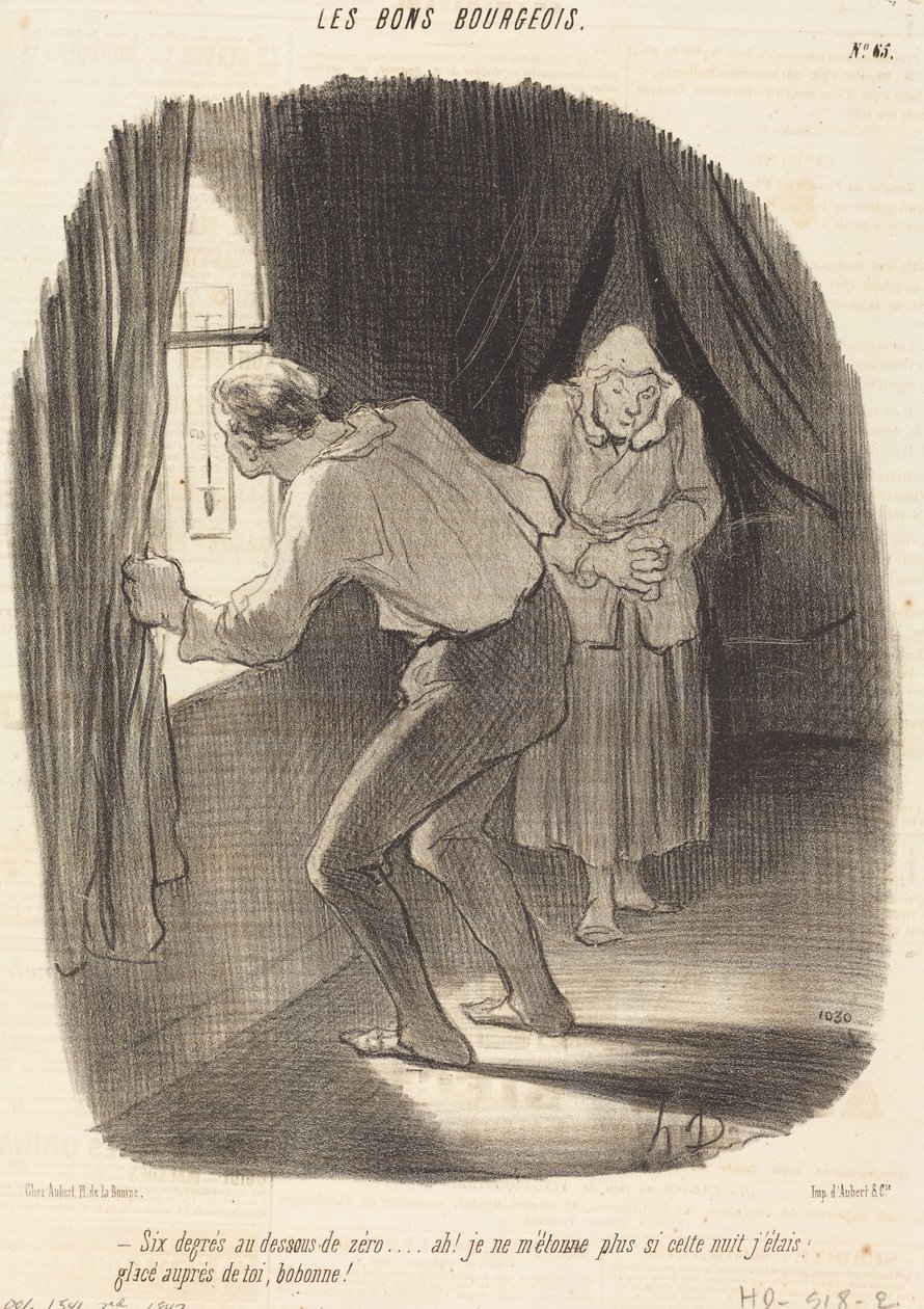 Seis graus abaixo de zero... de Honoré Daumier