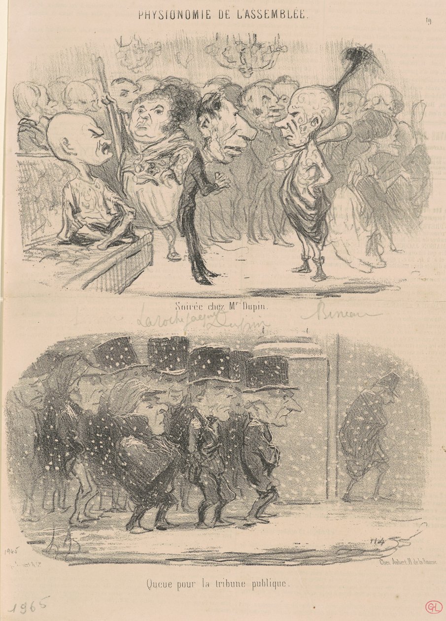 Noite na casa do Sr. Dupin de Honoré Daumier