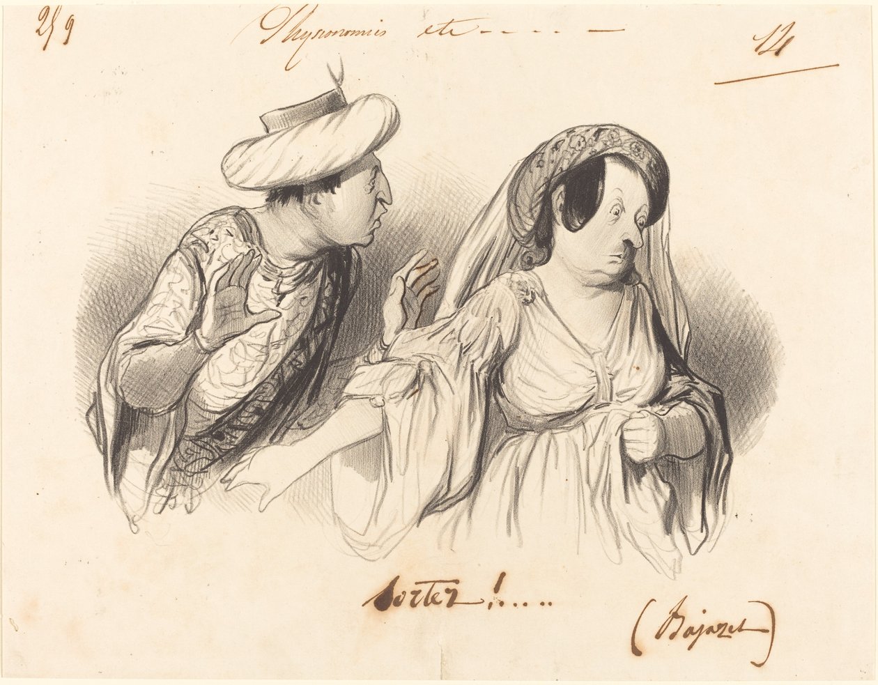 Saia!... (Bajazet) de Honoré Daumier