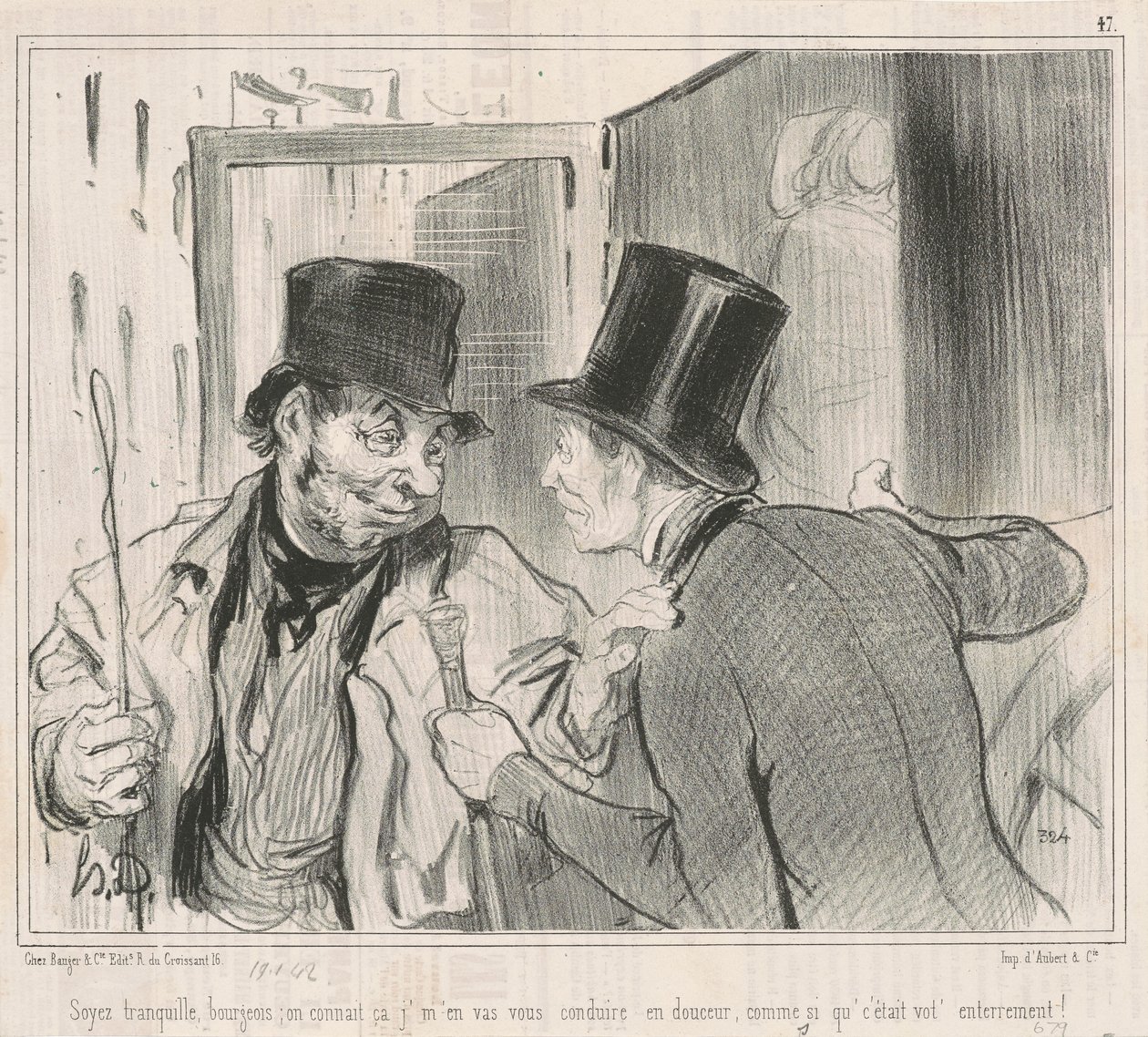 Fique tranquilo burguês, nós sabemos de Honoré Daumier