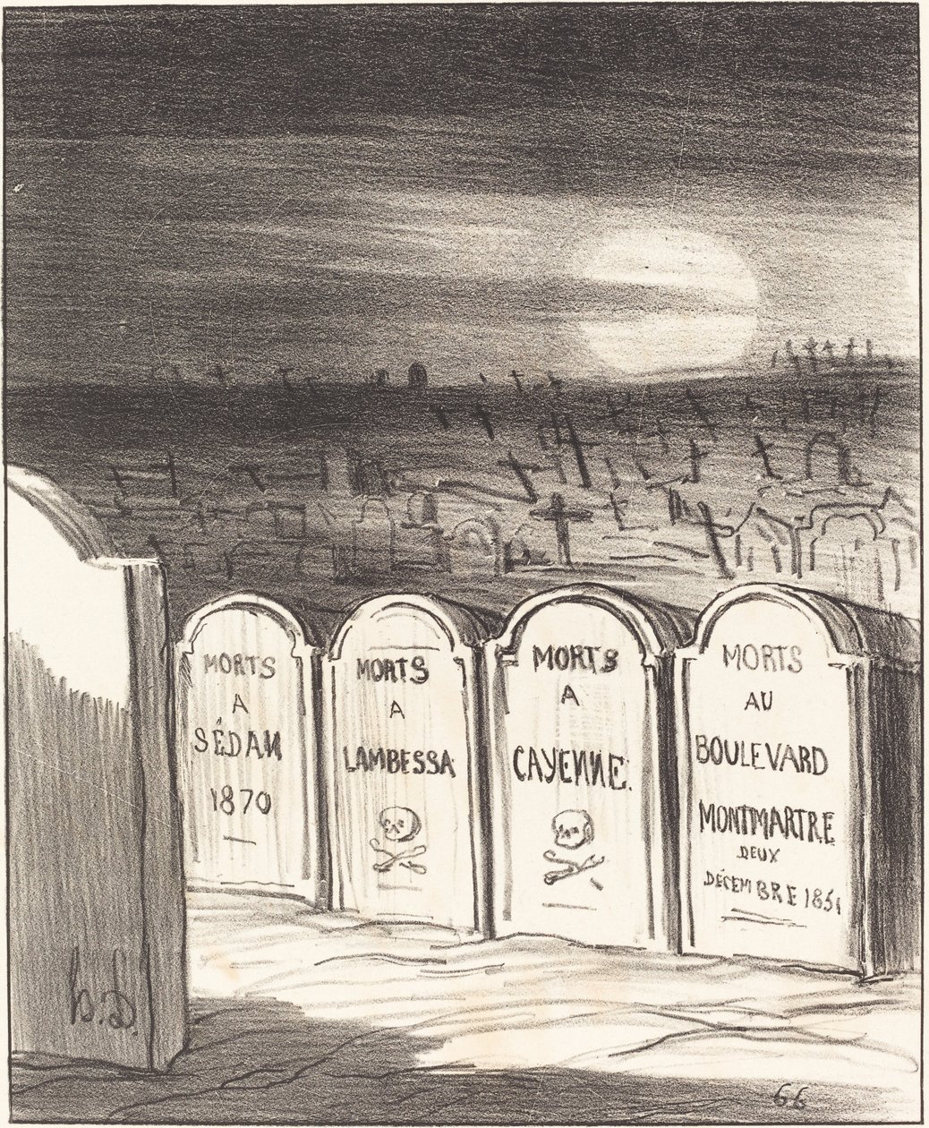 Praça Napoleão de Honoré Daumier