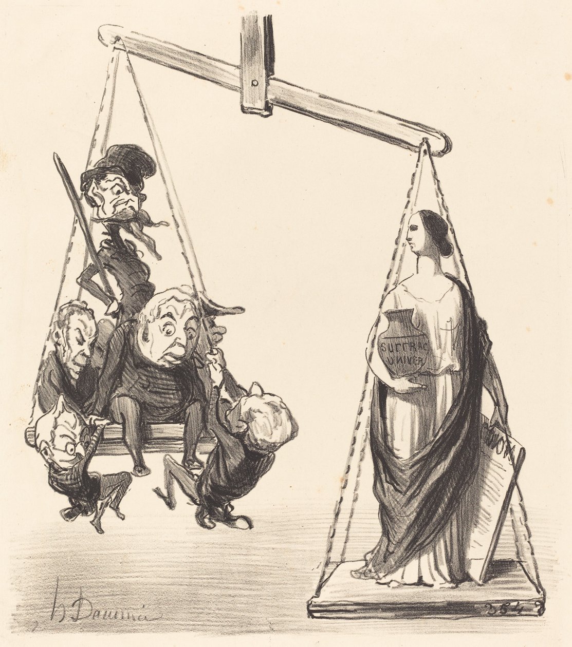 Sufrágio universal de Honoré Daumier