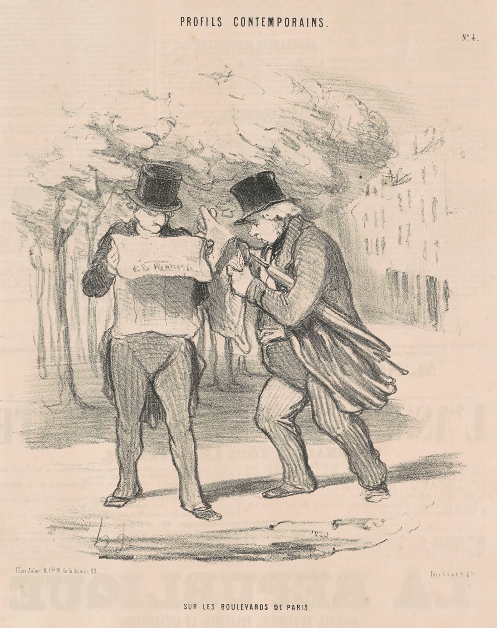 Nas avenidas de Paris de Honoré Daumier